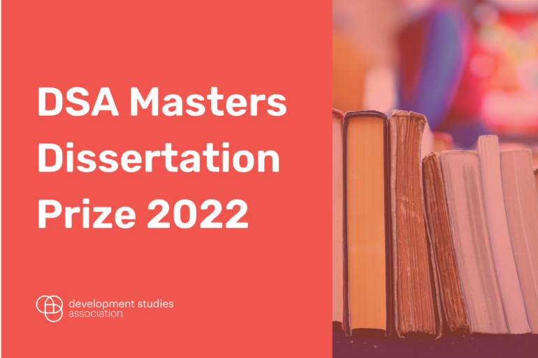 DSA Masters Dissertation Prize 2022 winner