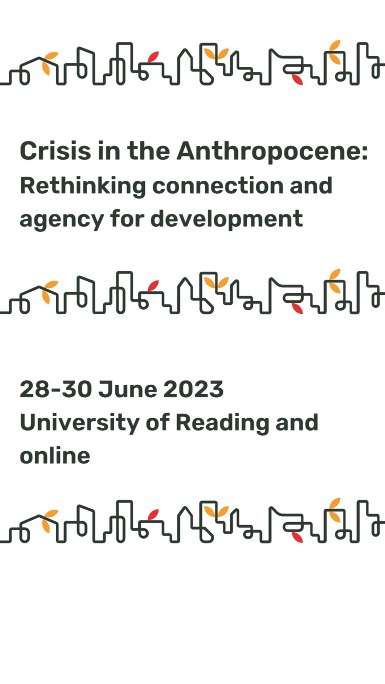 Crisis in the Anthropocene: Rethinking connection and agency for development