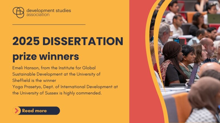 DSA Masters Dissertation Prize 2025 winners